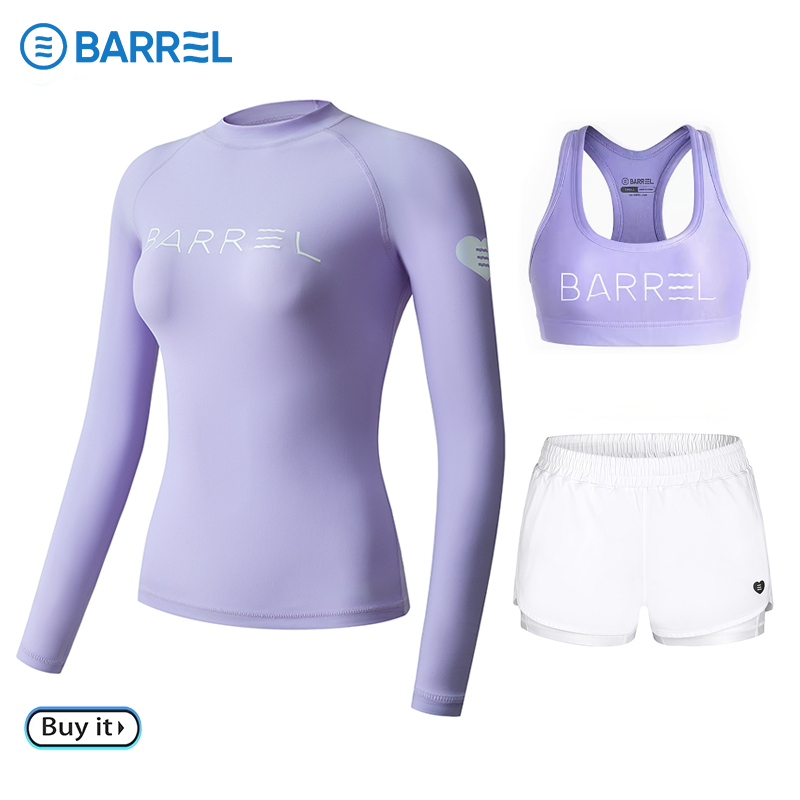 Smog purple collar + purple vest + white fake two shorts